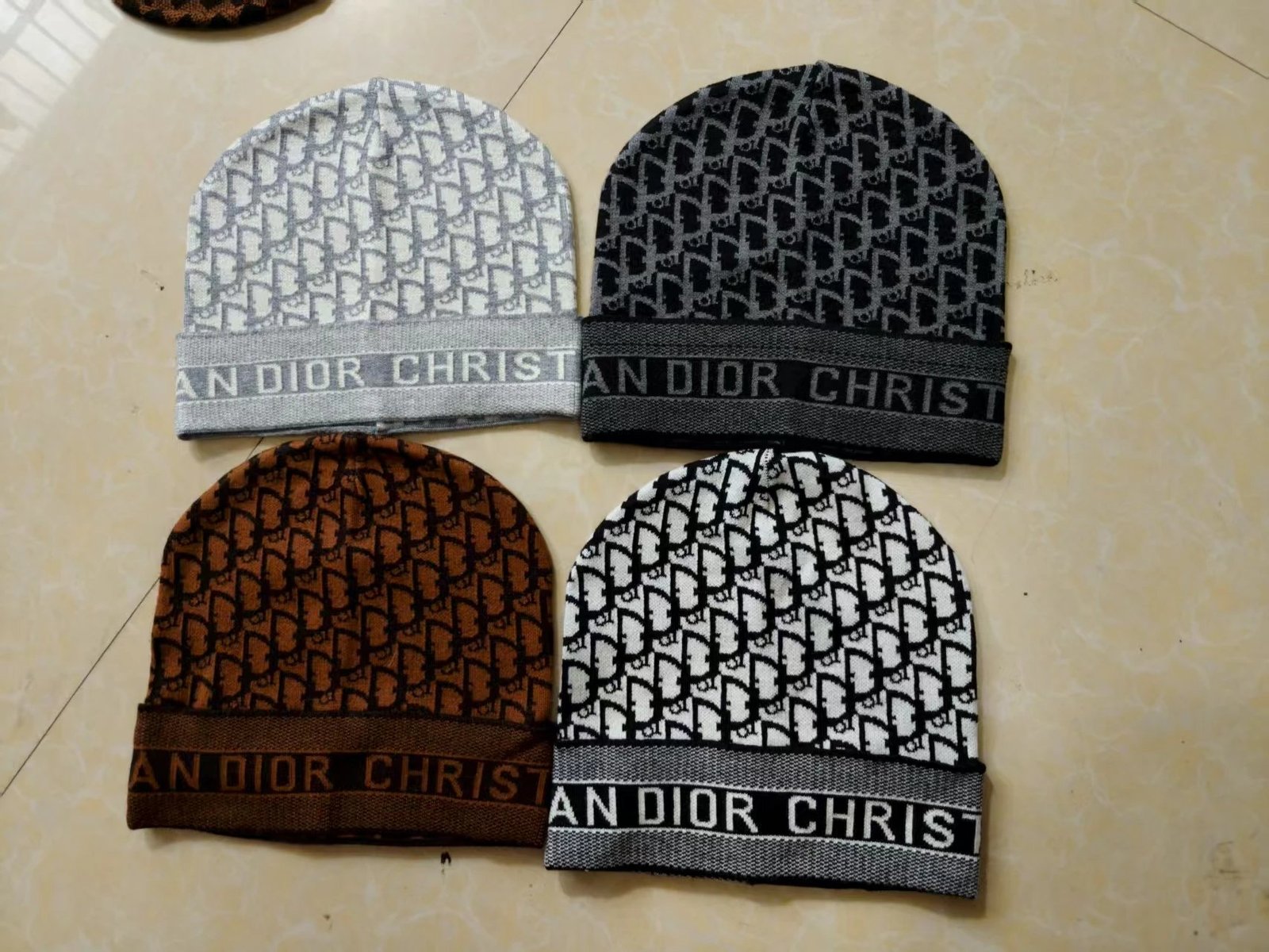 【DX16-14】新款字母针织帽男女百搭保暖冷帽