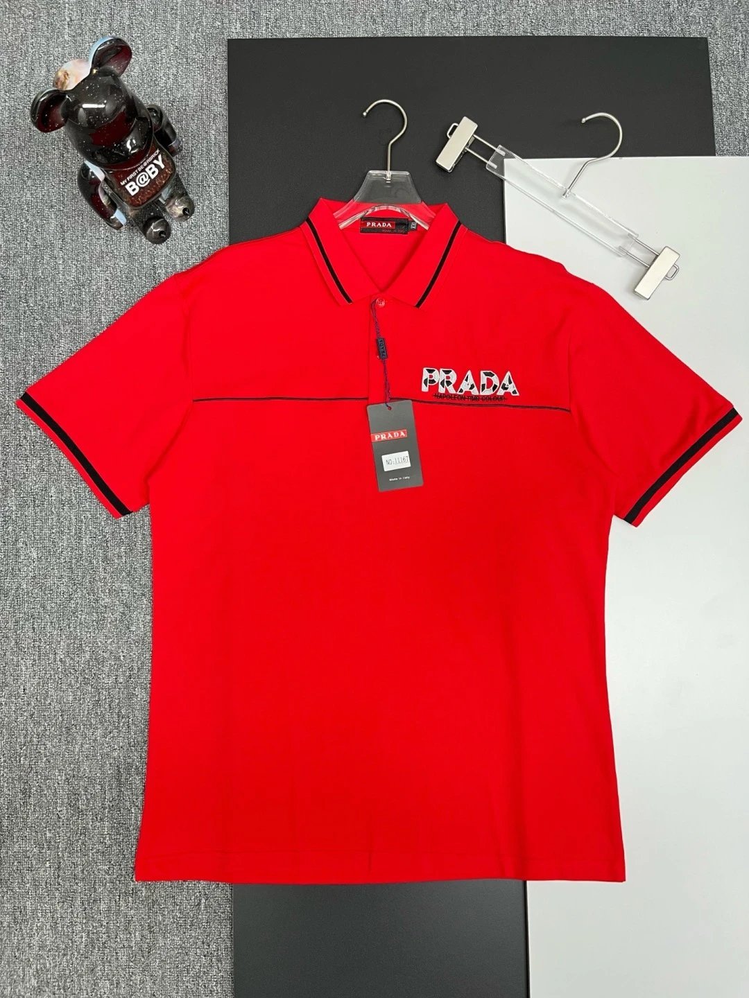 Prada T-shirt【DX129-2】新款字母印花时尚
