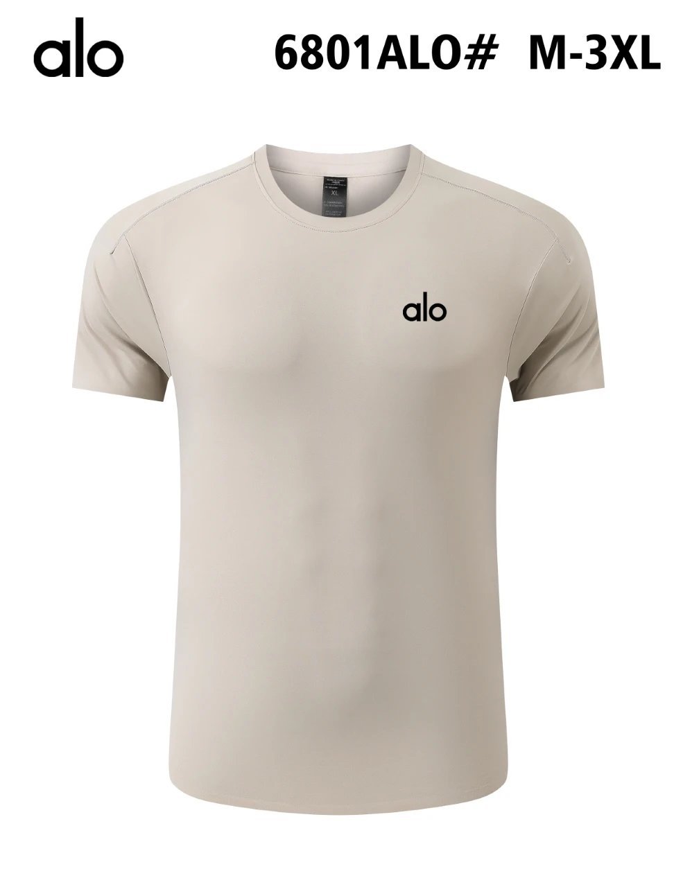 alo T-shirt【DX82-5】速干锦纶t恤夏季圆领透
