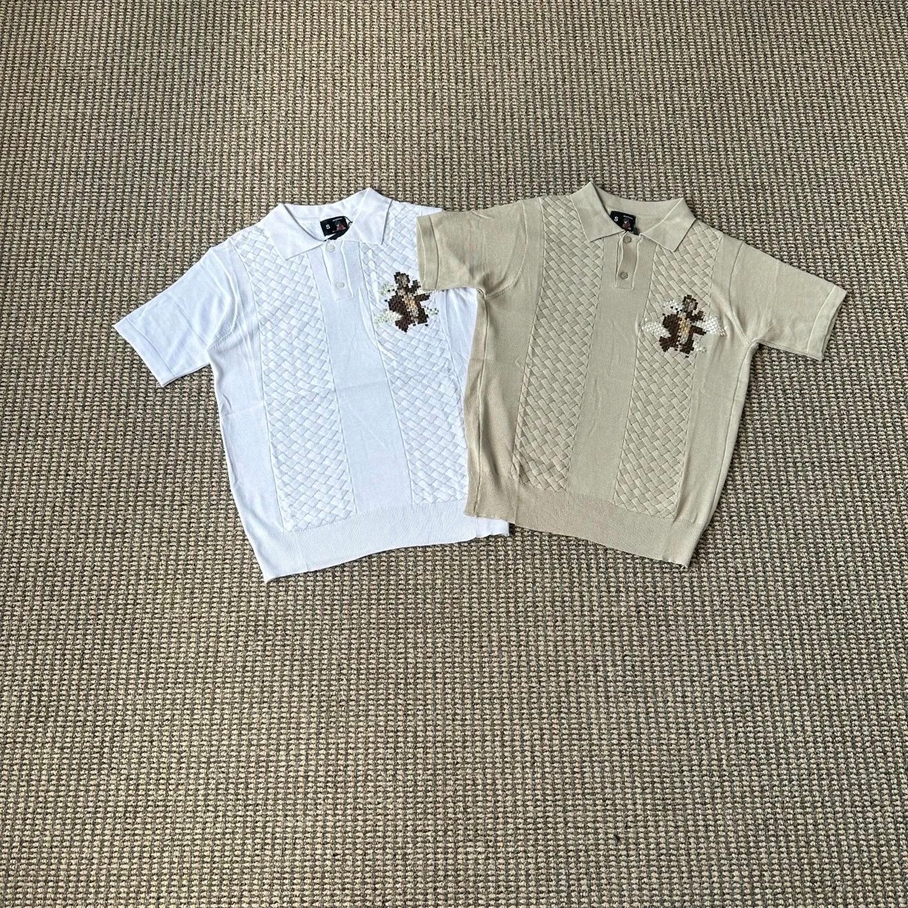 Derschutze T-shirt【DX243】菱形针织短