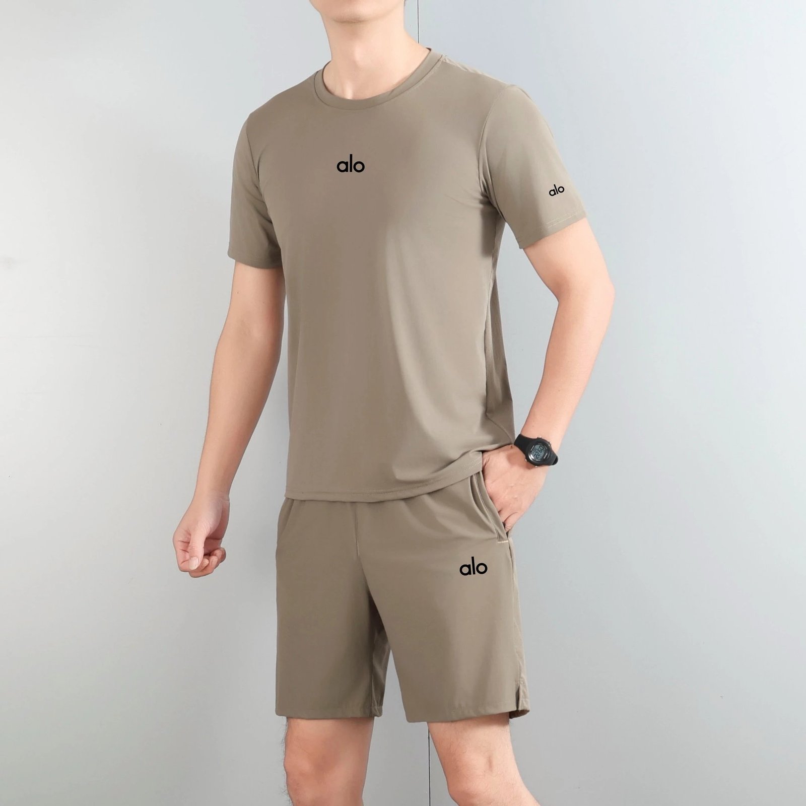 alo T-shirt【DX82-5】夏季新款时尚字母休闲运