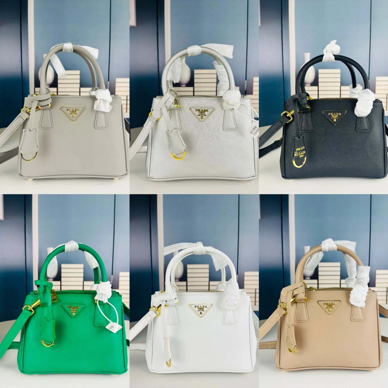 Prada Bags【DX129】新款时尚皮革托特包手提包